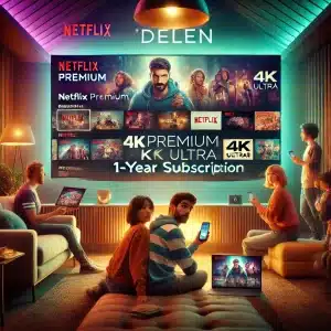 Netflix delen Abonnement 1 Jaar in 4K Ultra